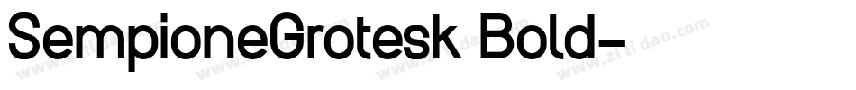 SempioneGrotesk Bold字体转换